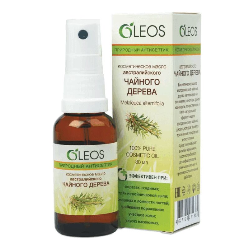 Изображение товара Косметическое масло Oleos чайное дерево 30 мл с антисептическим эффектом
