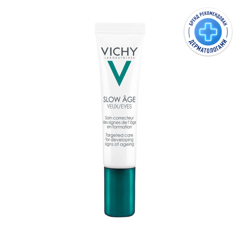 Vichy Слоу Аж Крем для контура глаз против признаков старения 15 мл vichy liftactiv derm source крем подтягивающий для контура глаз 15 мл