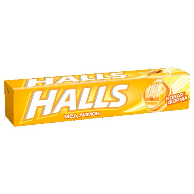 Леденцы Halls медово-лимонные, от кашля N9 полезная техника