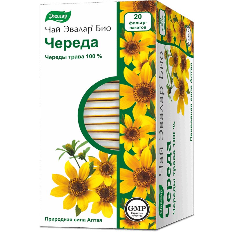 

Эвалар Био Чай Череда ф/пак.1,5 г 20 шт
