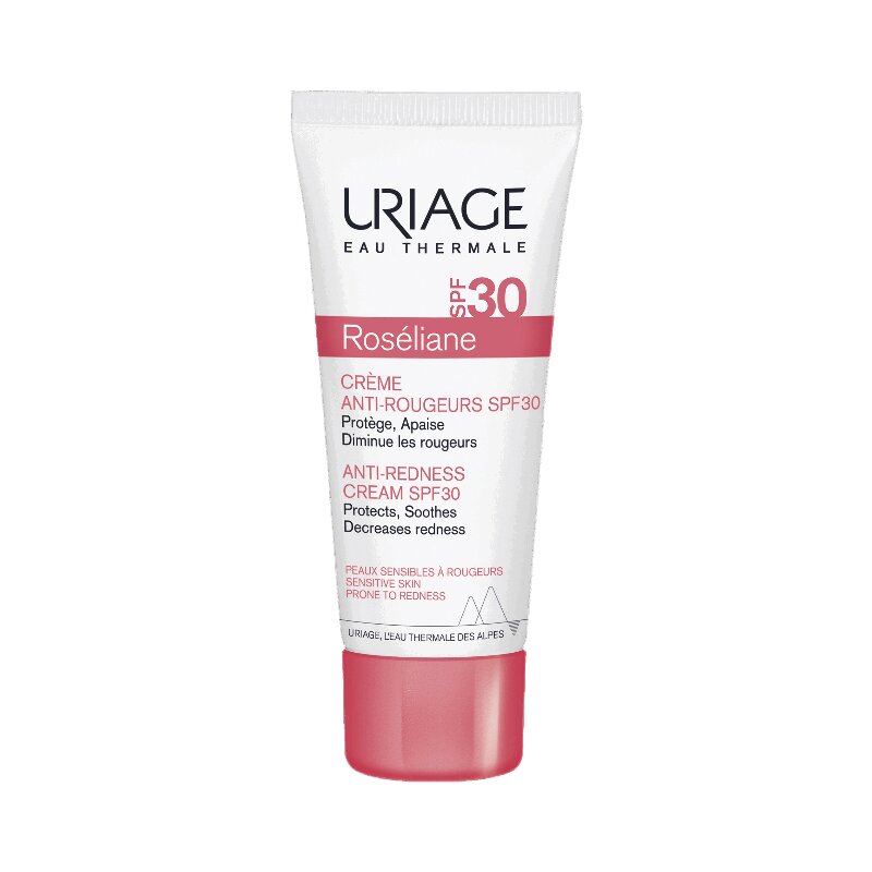 Uriage Розельян крем для лица SPF 30 от покраснений 40 мл uriage розельян крем насыщенный против покраснений 50 мл