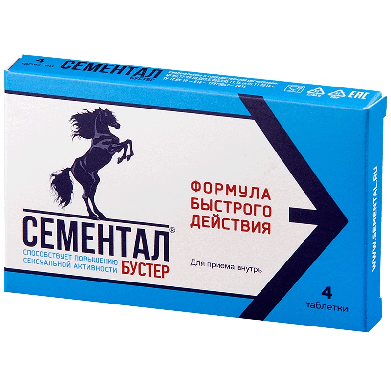 

Сементал Бустер таб.875мг №4