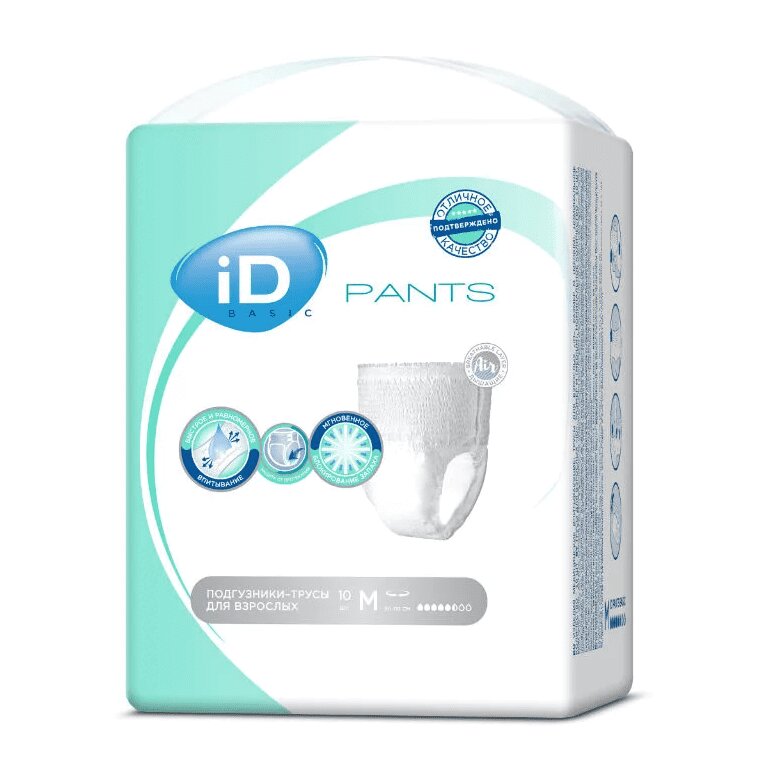 

iD Pants Anaform Anatomic Подгузники-трусы для взрослых размер М 10 шт