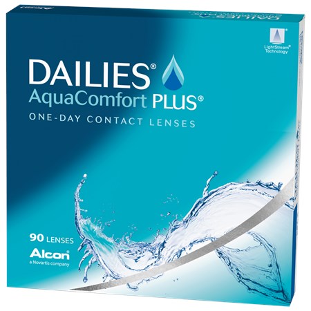 Линза контактная Dailies AquaComfort Plus BC=8,7 -4,25 90 шт линзы контактные alcon алкон dailies aquacomfort plus 8 7 5 50 30шт