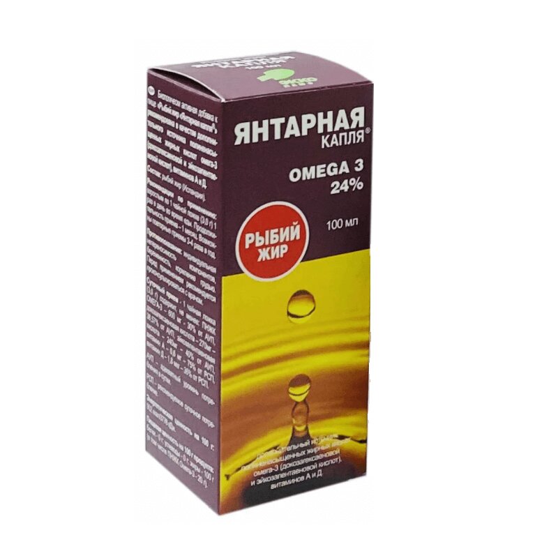 

Янтарная капля Рыбий жир 100 мл