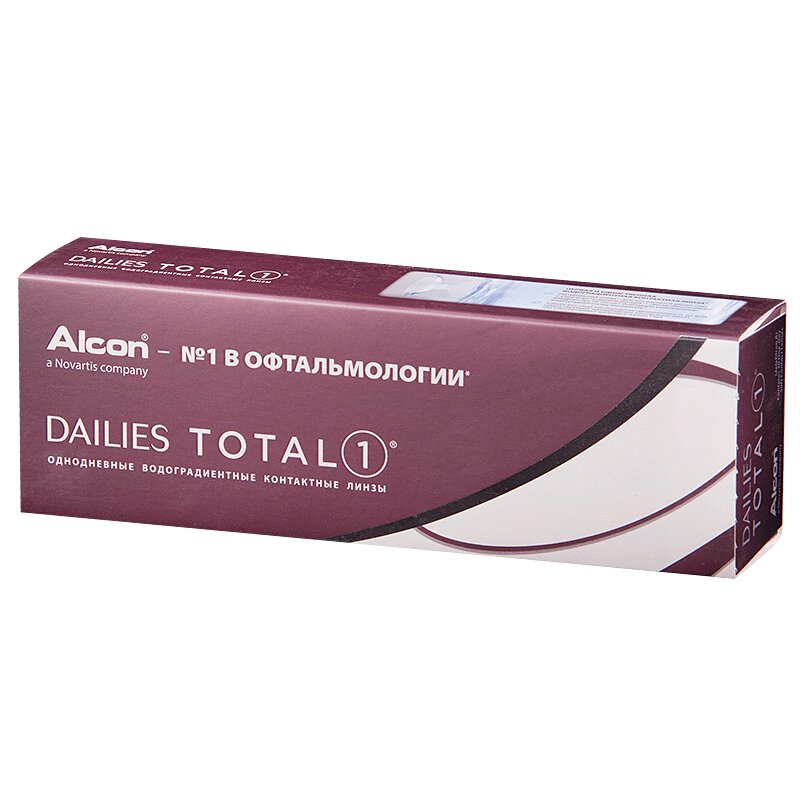 Линза контактная Dailies Total 1 BC=8,5 -2,00 30 шт линза контактная acuvue 1 day moist bc 8 5 5 50 30