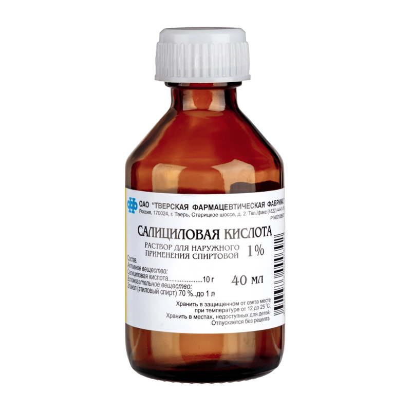 Изображение товара Салициловая кислота раствор 1% фл 40 мл N1