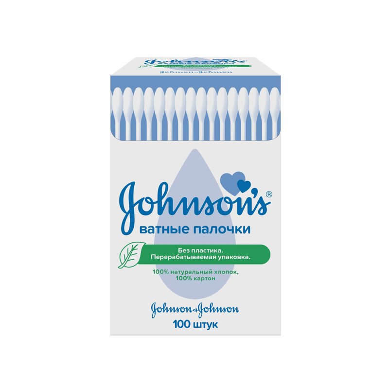 Изображение товара Johnson's Ватные палочки 100 шт