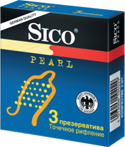 Изображение товара Sico Pearl Презервативы точечное рефление 3 шт