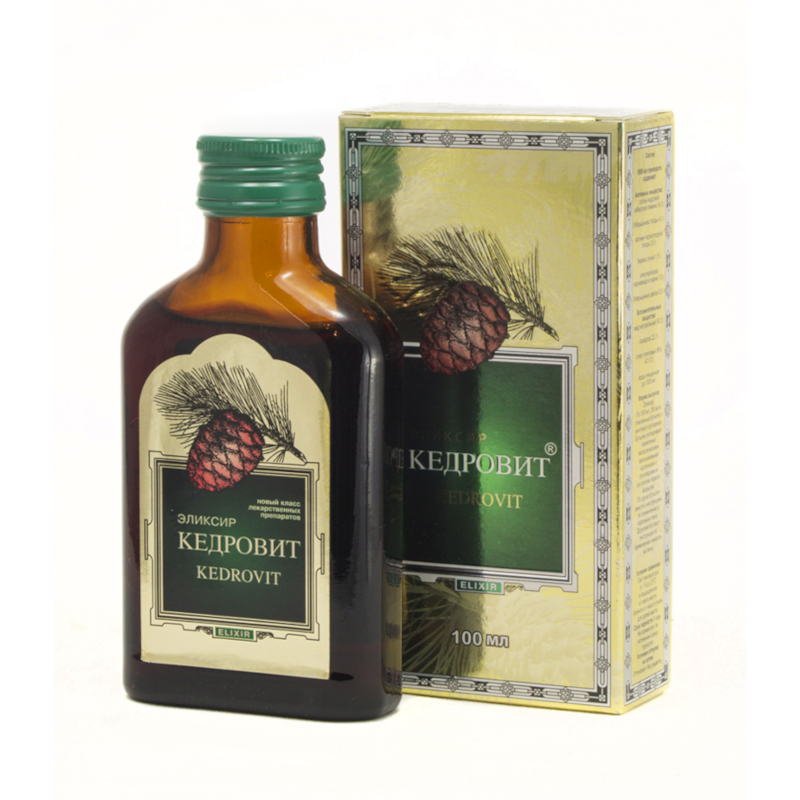 Изображение товара Кедровит эликсир для внутреннего приема 100 мл натуральный экстракт для укрепления организма