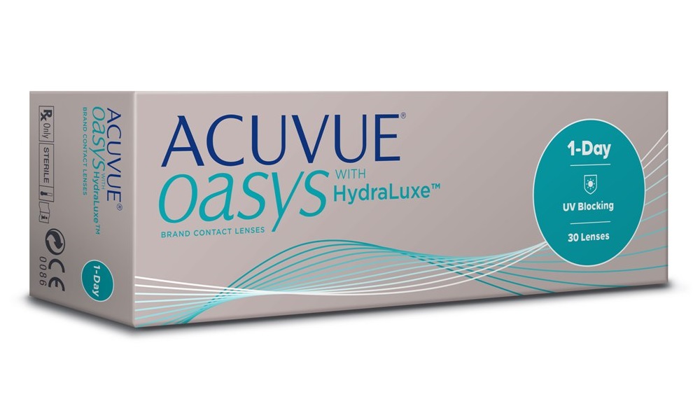 Линза контактная Acuvue Oasys with Hydraluxe BC=8,5 -1,00 30 шт линза контактная acuvue 1 day moist bc 8 5 2 00 30