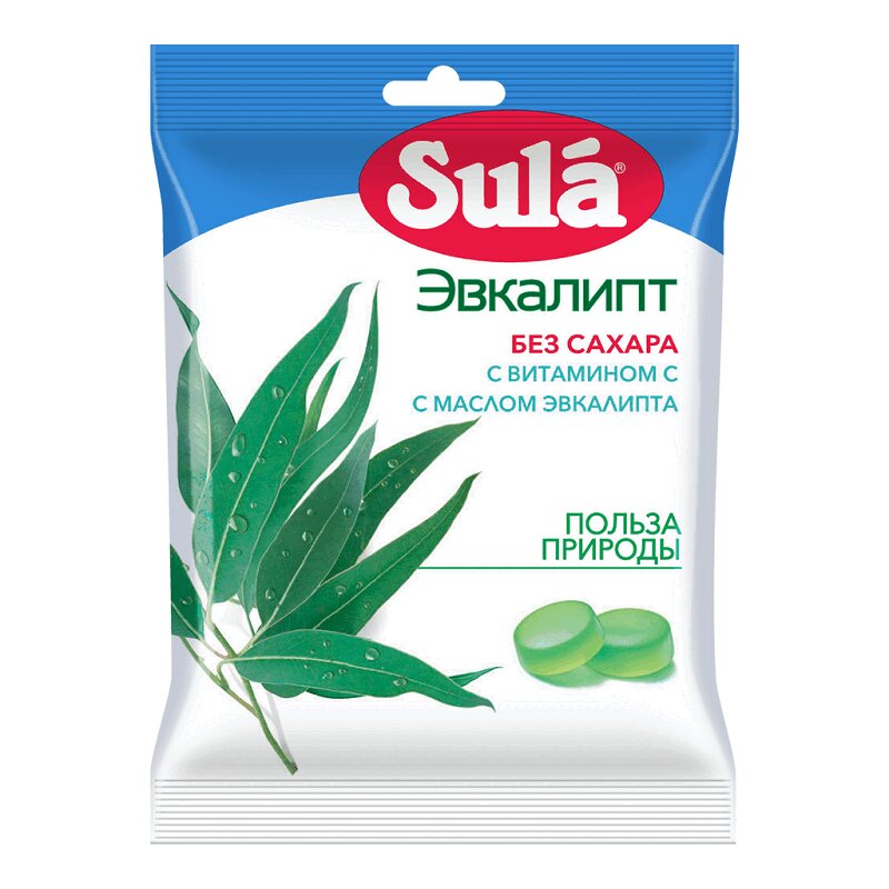 Изображение товара Sula Леденцы диабетические Эвкалипт 60 г