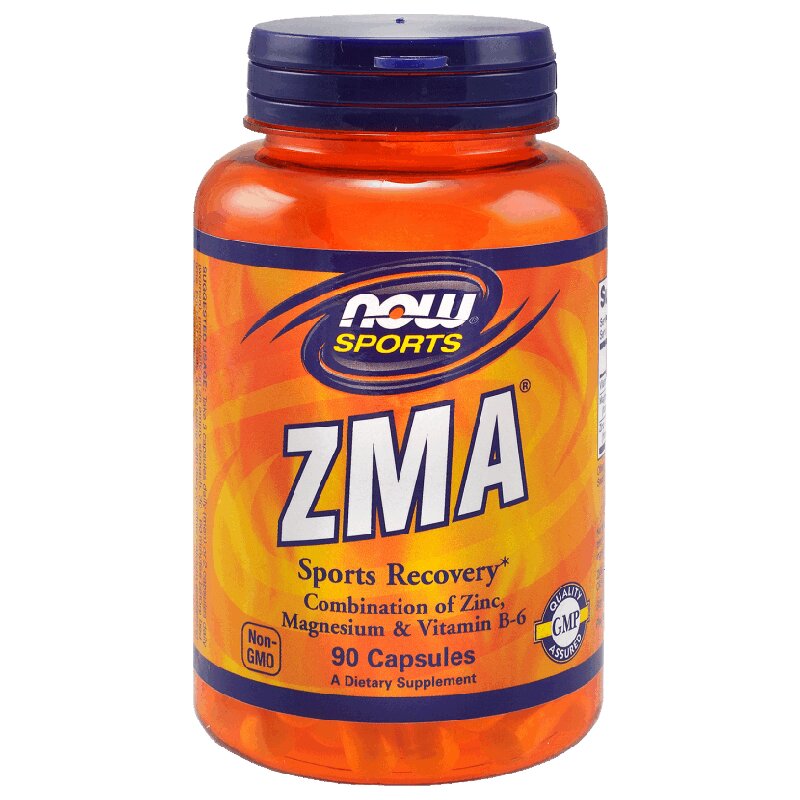 Изображение товара NOW ZMA Цинк Магний Витамин B6 капсулы 90 шт для здоровья мужчин