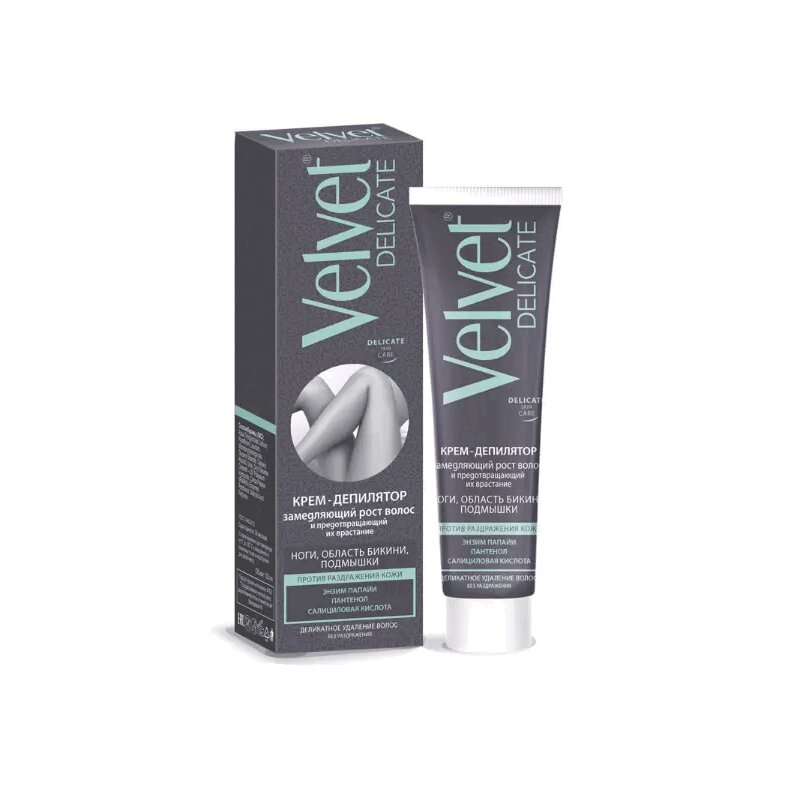 Изображение товара Крем для депиляции Velvet Delicate замедляет рост волос 100 мл