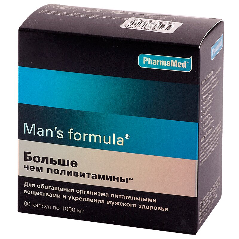 Изображение товара Man's formula Больше чем поливитамины капсулы 60 шт для иммунитета и здоровья