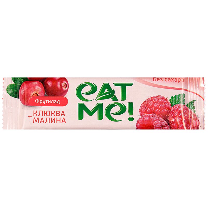 Eat Me! Фрутилад батончик Клюква-Малина 30 г леовит батончик мюсли с яблоком и семенем льна