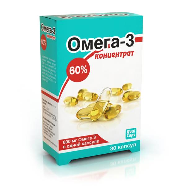 Омега-3 концентрат 60% капсулы 1000 мг 30 шт