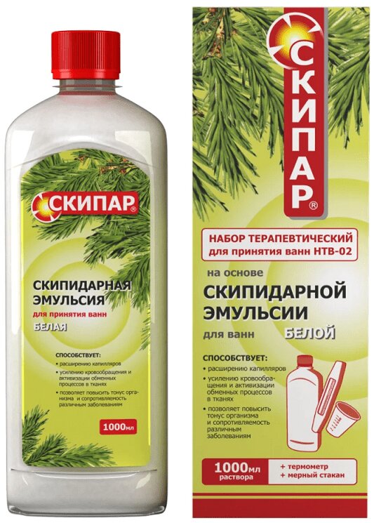 

Скипар Набор терапевтический для ванн НТВ-02 эмульсия Белая