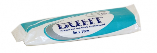 

Бинт марлевый медицинский нестерильный 5 м х 10 см