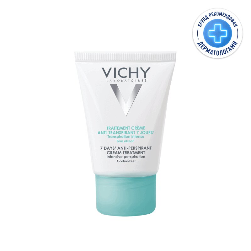 

Vichy Дезодорант-крем 7 дней регулирующий избыточное потоотделение 30 мл