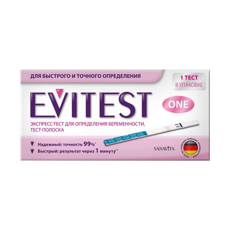 

Evitest One Тест на беременность тест-полоска 1 шт
