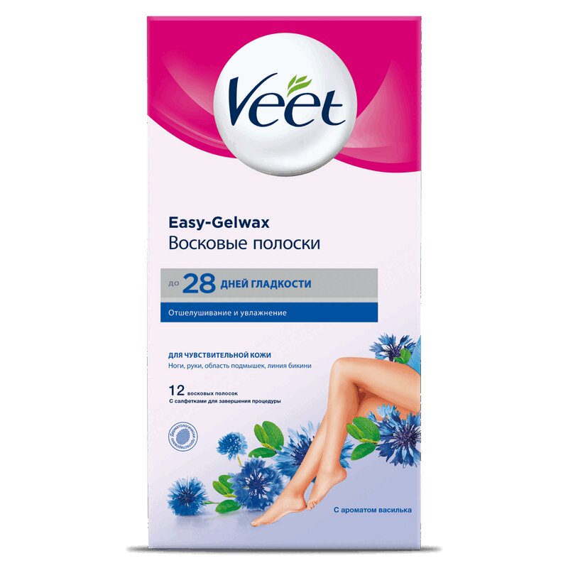 Изображение товара Veet Полоски восковые д/депил.чувств.кожи 12 шт