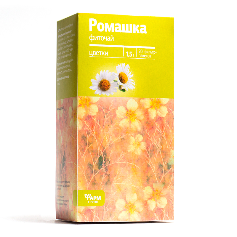 

Ромашка фиточай фильтр-пакеты 1,5 г 20 шт