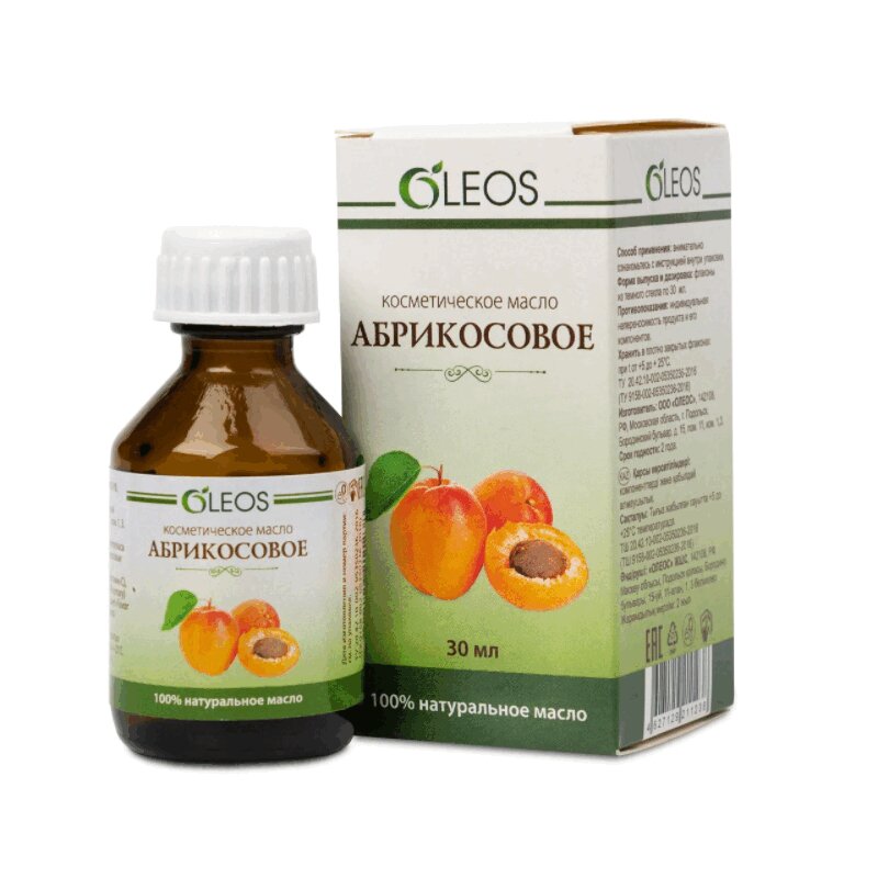 

Oleos Масло косметическое Абрикосовое 30 мл