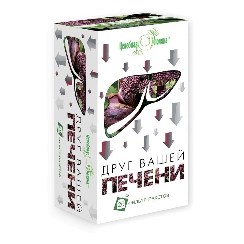 

Целебная Поляна фиточай Друг Вашей печени фильтр-пакетвы 1,5 г 20 шт