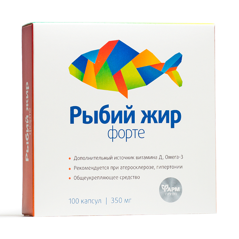 

Рыбий жир Форте капсулы 100 шт