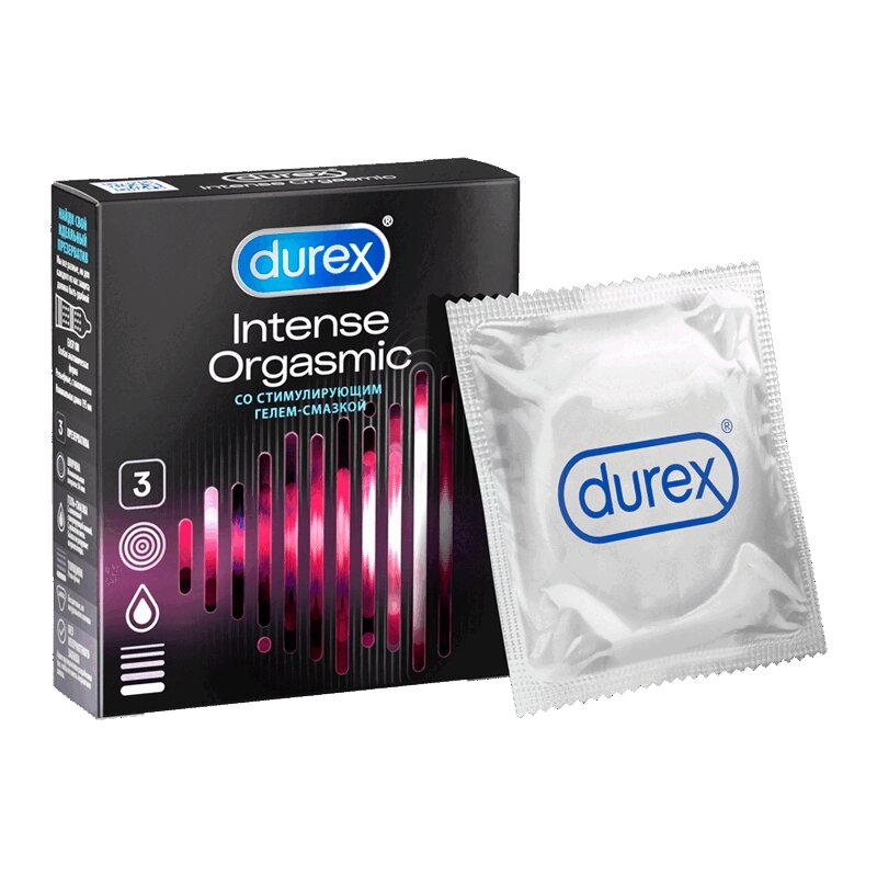 Durex Интенс Оргазмик Презервативы 3 шт durex perfect gliss презервативы 12 шт