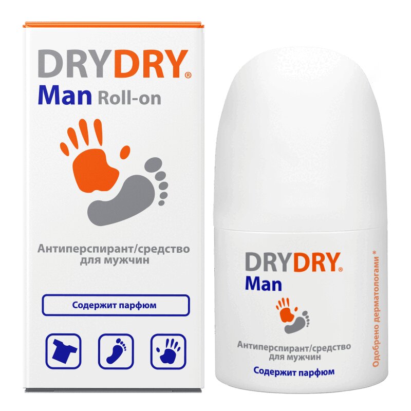 Dry Dry Men дезодорант шариковый для мужчин 50 мл