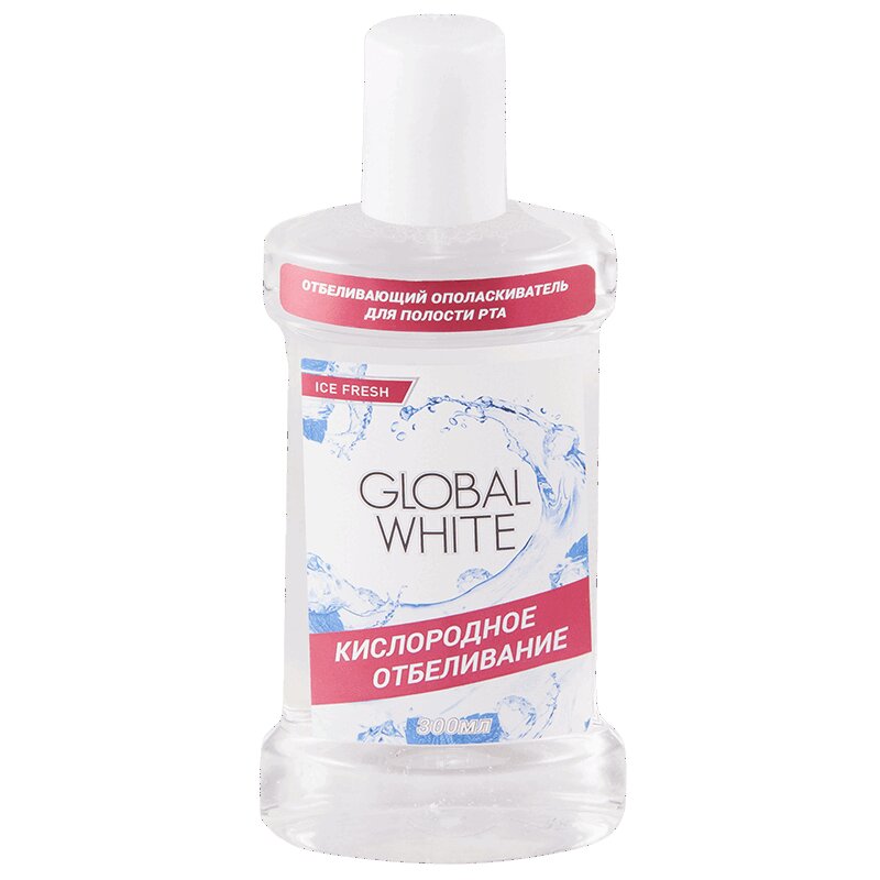 

Global White Ополаскиватель для полости рта кислородное отбеливание 300 мл