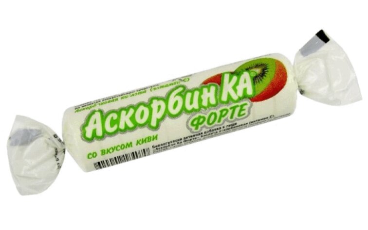 

Аскорбин Ка Форте таб.жеват.№10 со вкусом киви