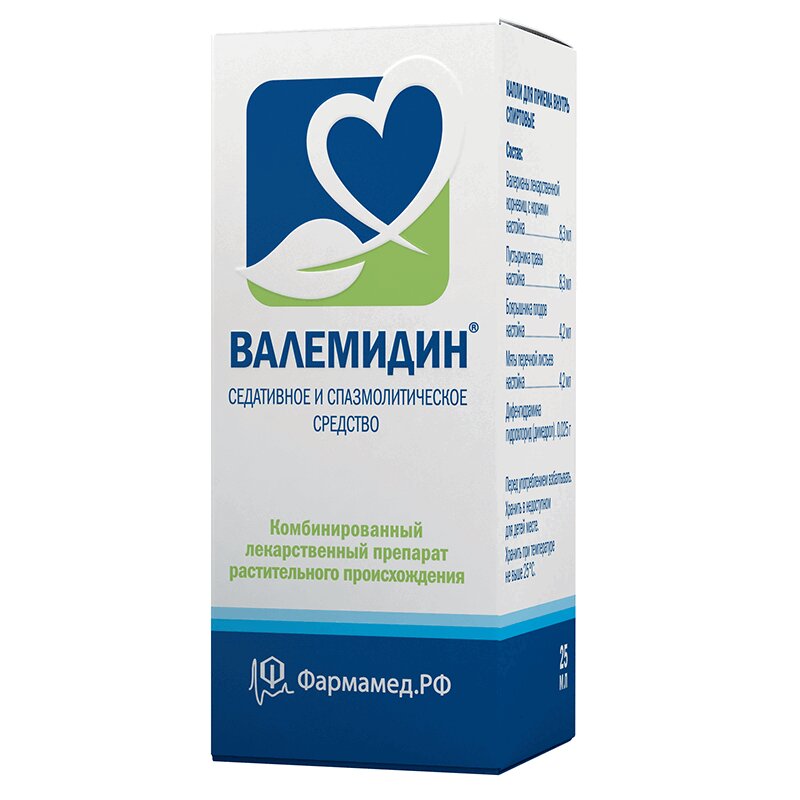 Валемидин капли для приема внутрь 25 мл 1 шт аквадетрим капли д приема вн 15000ме мл фл кап 30мл 1