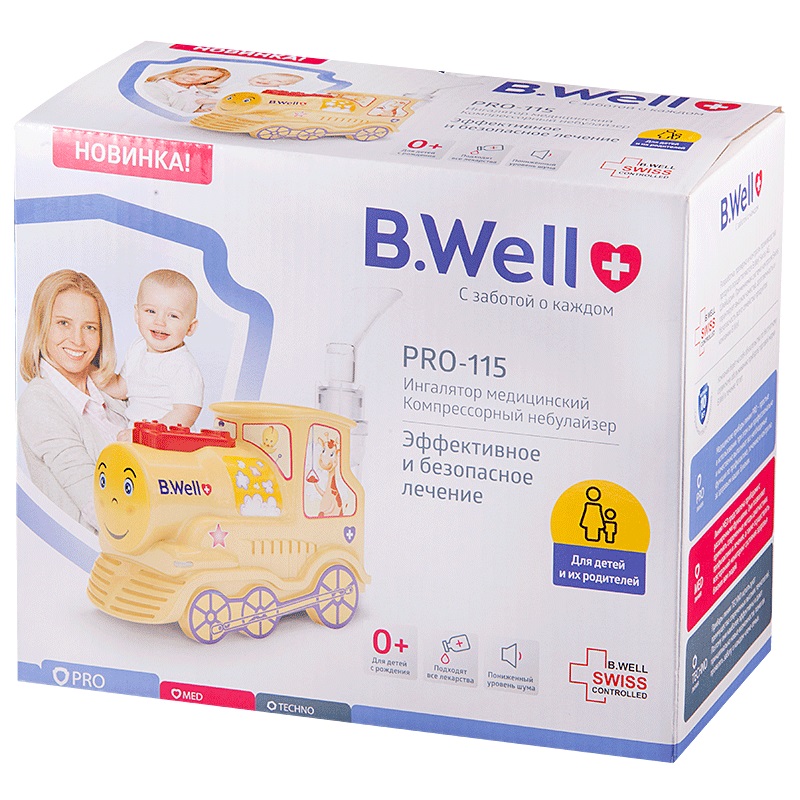 

B.Well Ингалятор компрессорный для детей PRO-115 Паровозик