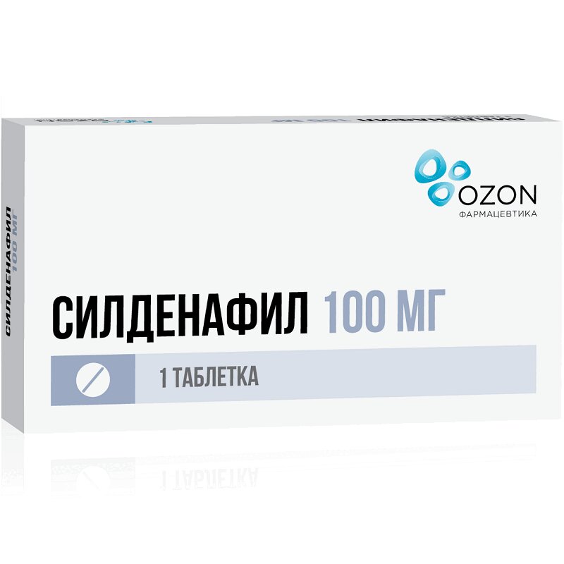 Изображение товара Силденафил 100 мг таблетки 1 шт