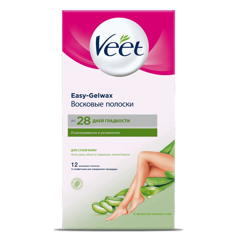 

Veet Полоски восковые д/депил.сух.кож.12 шт