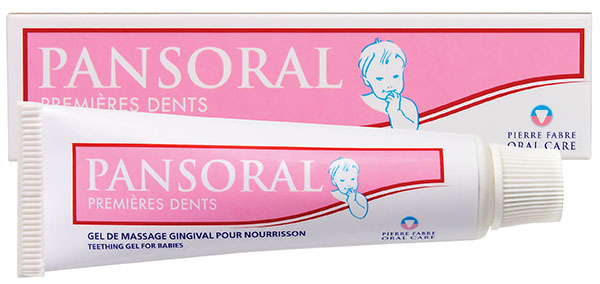 Изображение товара Детский гель для массажа десен Pansoral Первые зубы 15 г для малышей