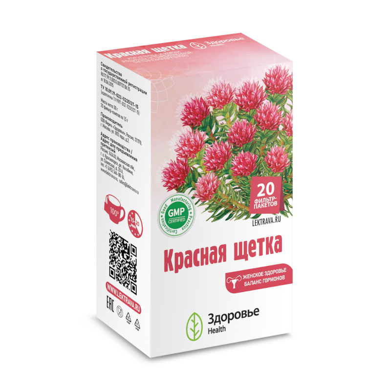 Красная щетка фиточай 1,5 г 20 шт saival шлейка соты 1 xxs красная