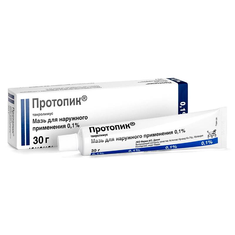Изображение товара Протопик 0.1% мазь для наружного применения 30 г для лечения кожных заболеваний
