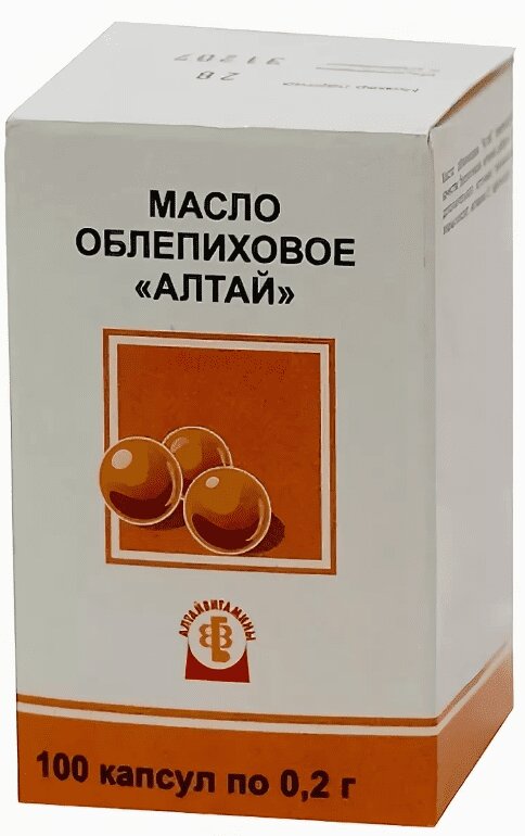Изображение товара Облепиховое масло Алтай капсулы 100 шт