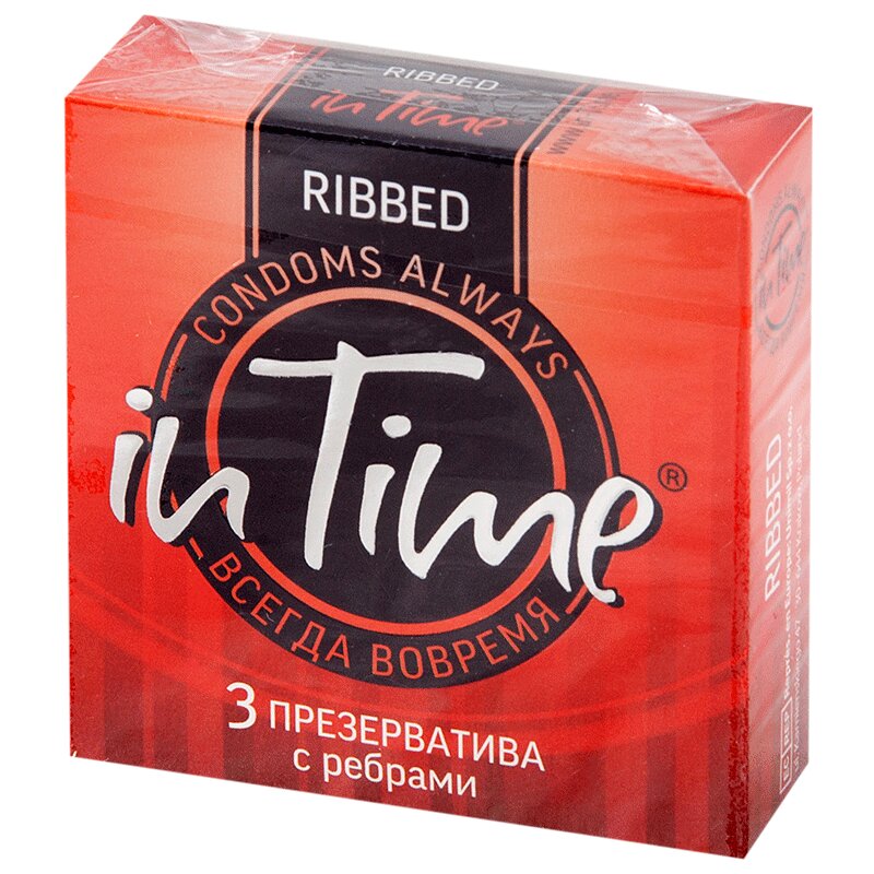 Изображение товара in Time Ribbed Презервативы с ребрами 3 шт