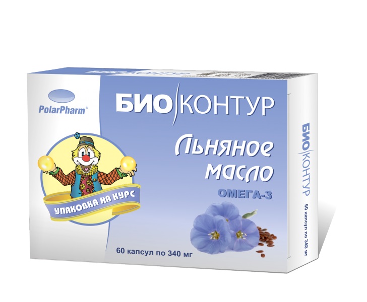 

БиоКонтур Масло льняное капсулы 60 шт