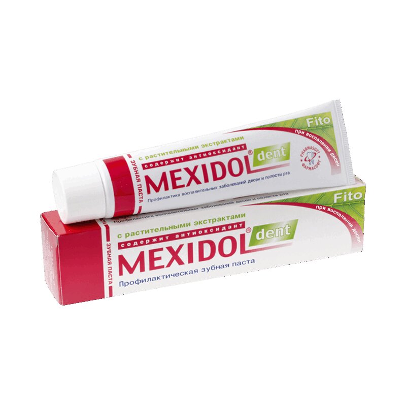 Зубная паста Мексидол Дент Фито 100 г curaprox би ю паста зубная исследователь 60 мл