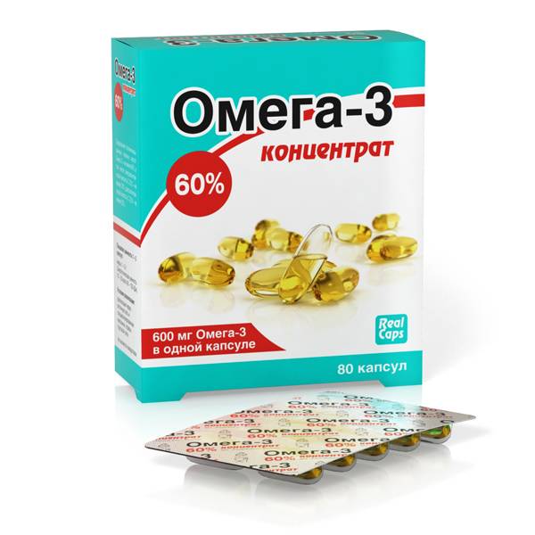 

RealCaps Омега-3 концентрат 60% капсулы 80 шт