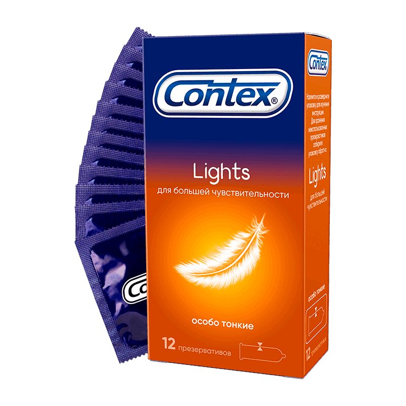 Contex Лайт Презервативы 12 шт презервативы contex lights особо тонкие 30 шт