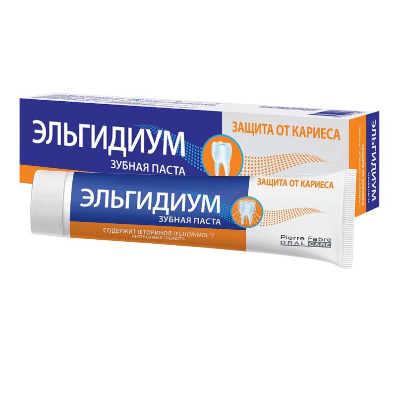 Эльгидиум Зубная паста защита от кариеса 75 мл элмекс з паста защита от кариеса 75мл