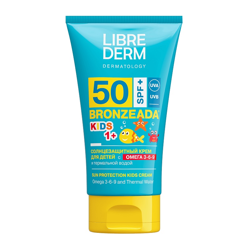 Изображение товара Детский солнцезащитный крем SPF 50+ с Омега 3-6-9 и термальной водой 150 мл