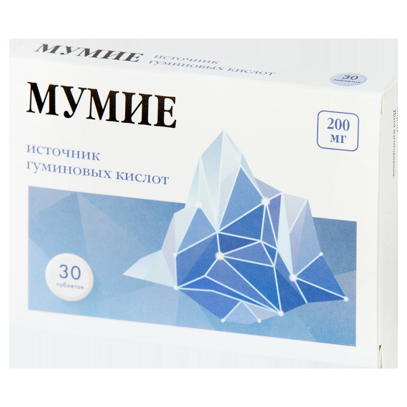 PL Мумие таблетки 200 мг 30 шт мумие medolubov 25г